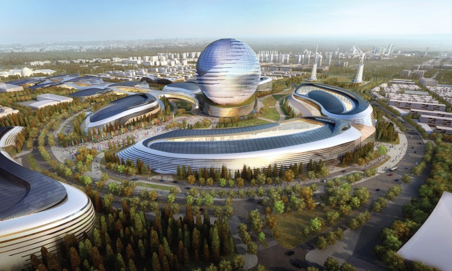 Комплекс Экспо-2017 &copy; Adrian Smith + Gordon Gill Architecture